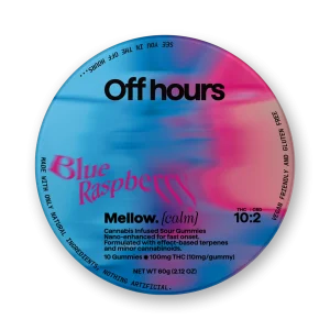 Off Hours | Mellow Blue Rasberry | 10pk 100mg Gummies